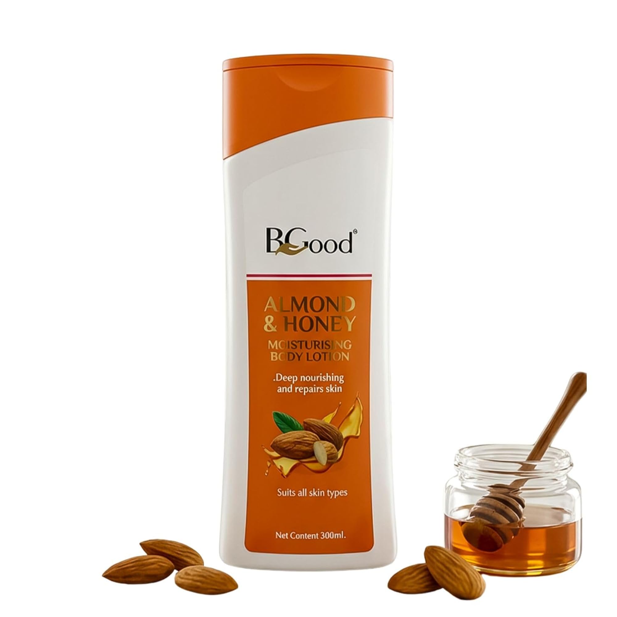 Almond & Honey Moisturizing Body Lotion, Deep Nourishment